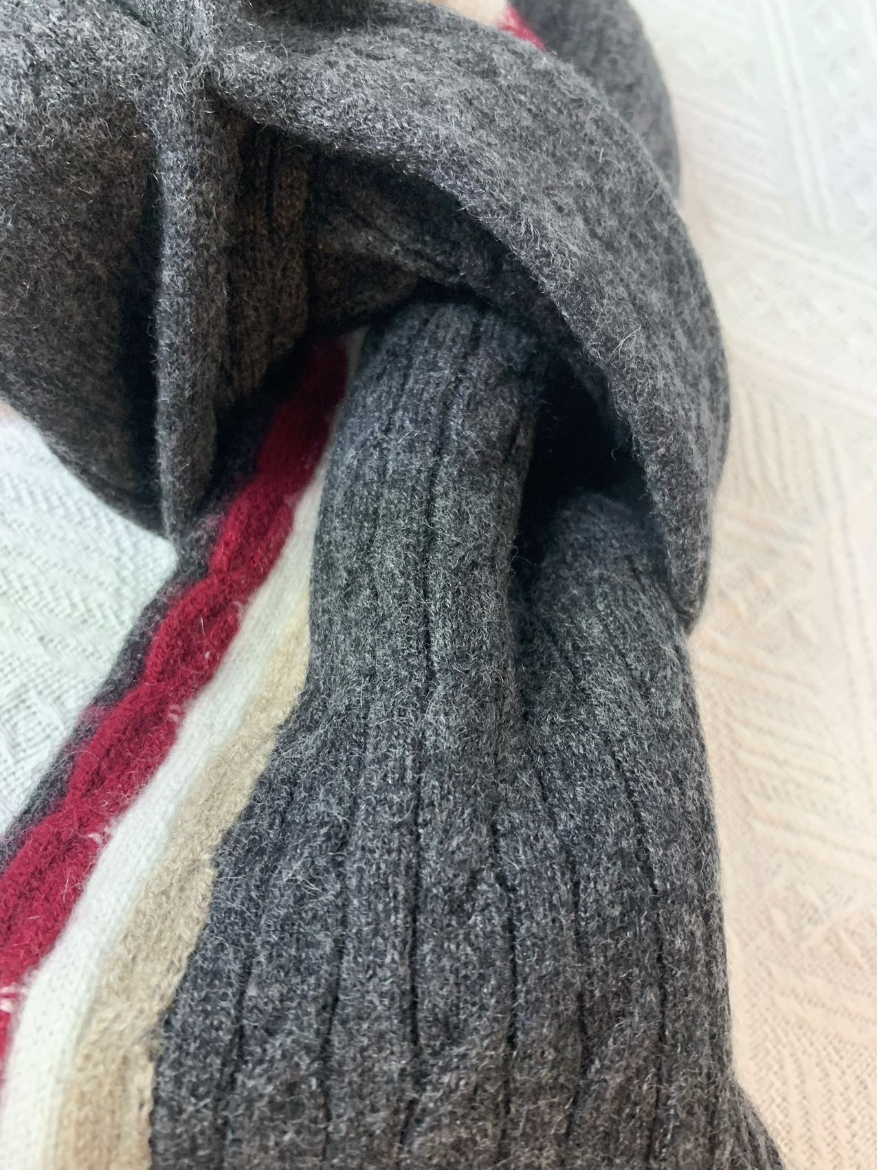 Cashmere Cable knit Scarf