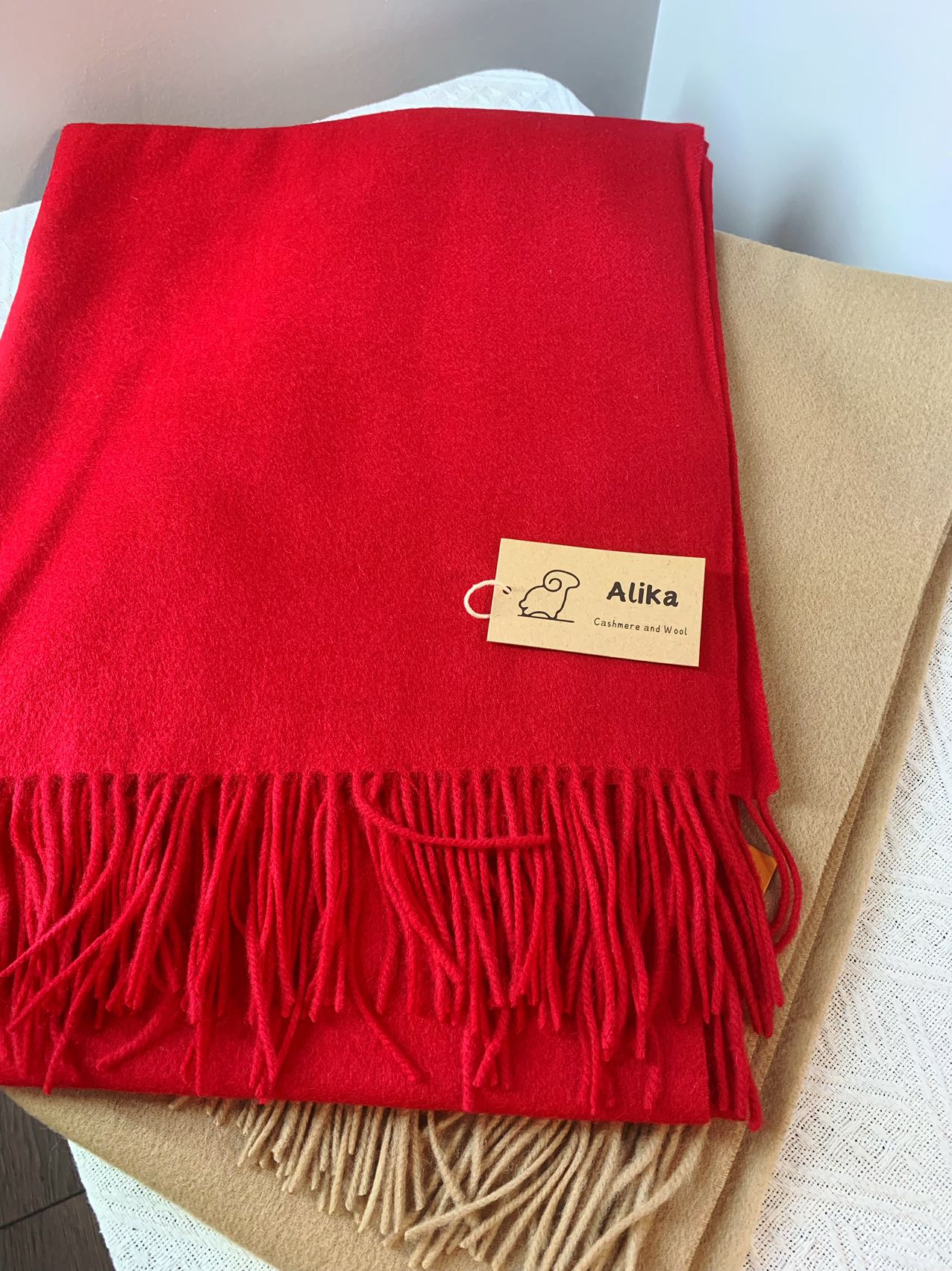 Lambswool wrap