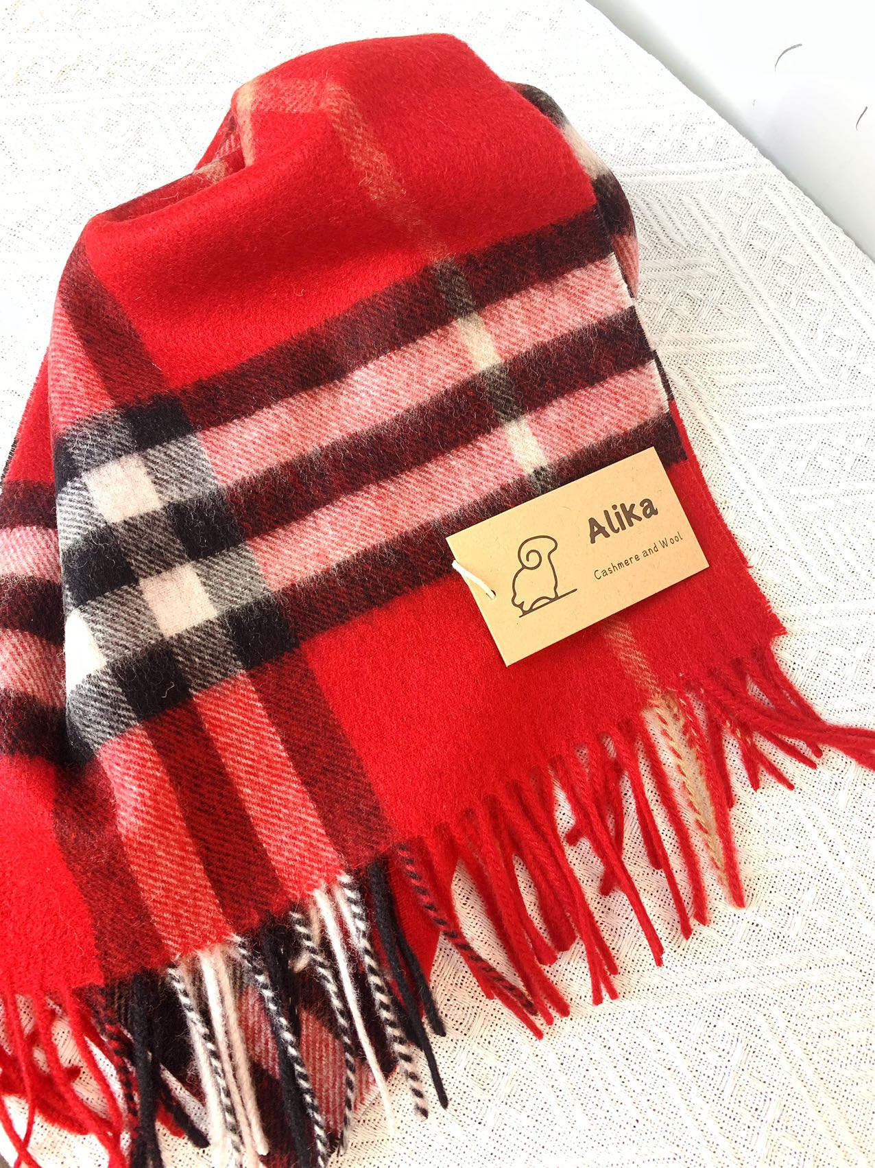 Cashmere Tartan Scarf