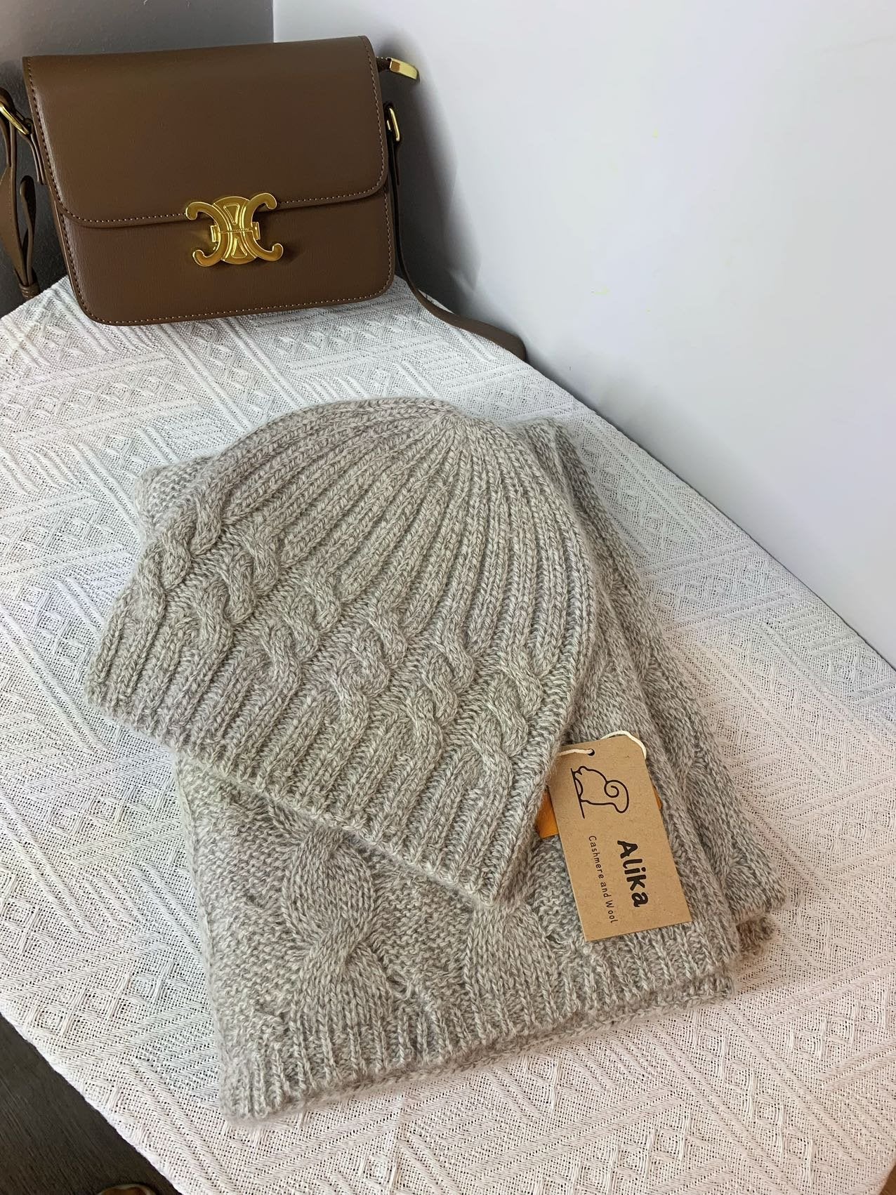 Cable knit Scarf