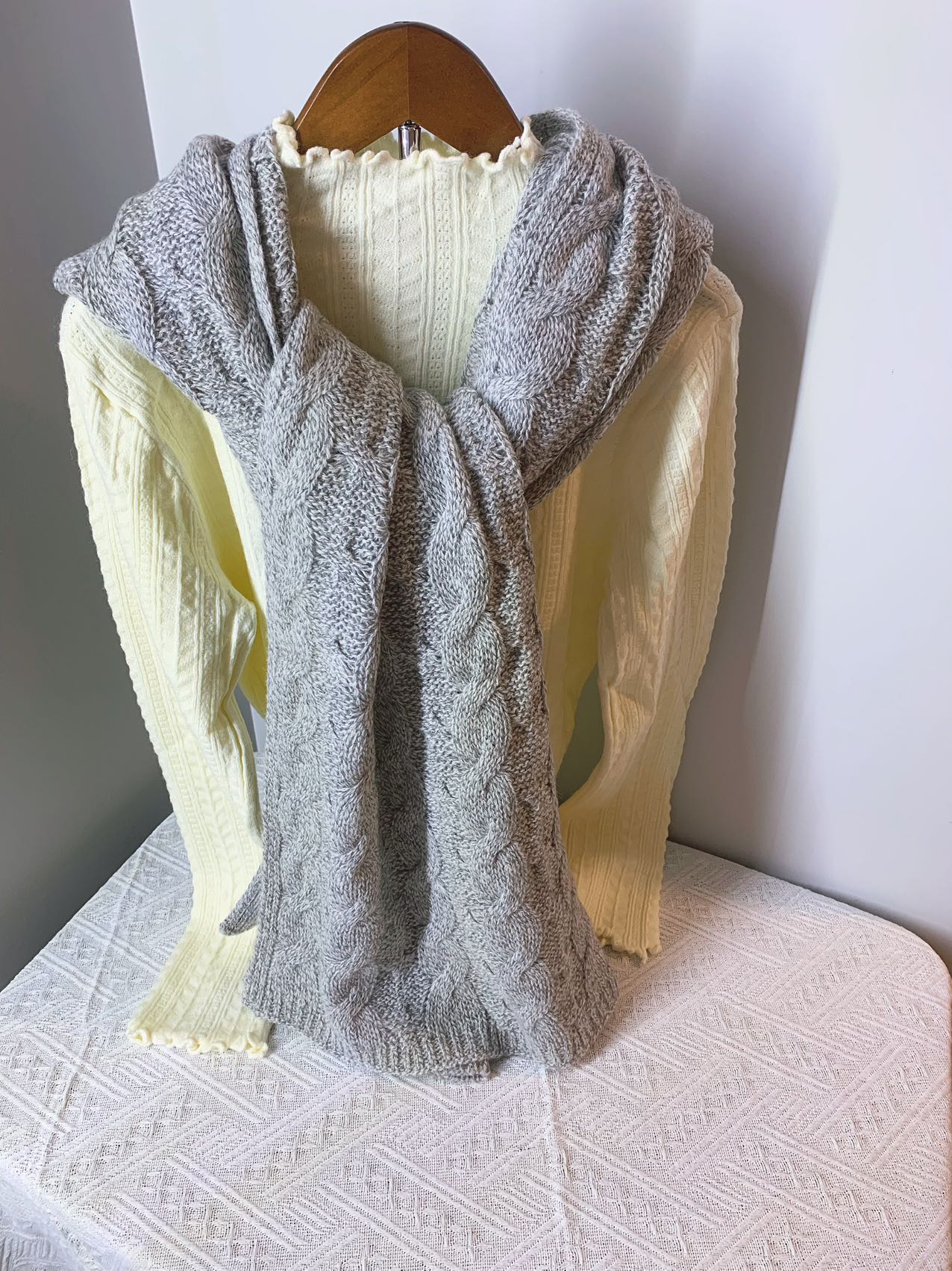Cable knit Scarf